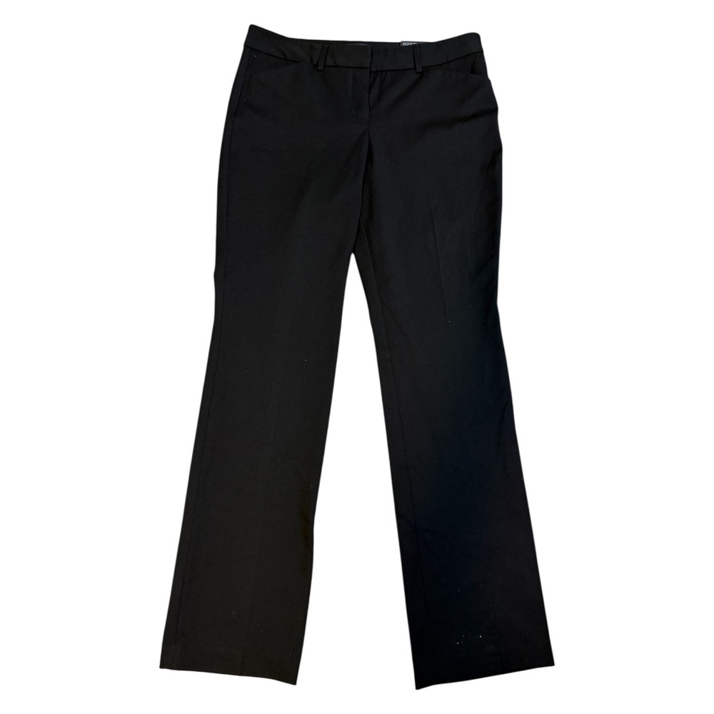 Express Editor Barely Boot Pants Black 8R Womens Low Rise Straight Career NEW